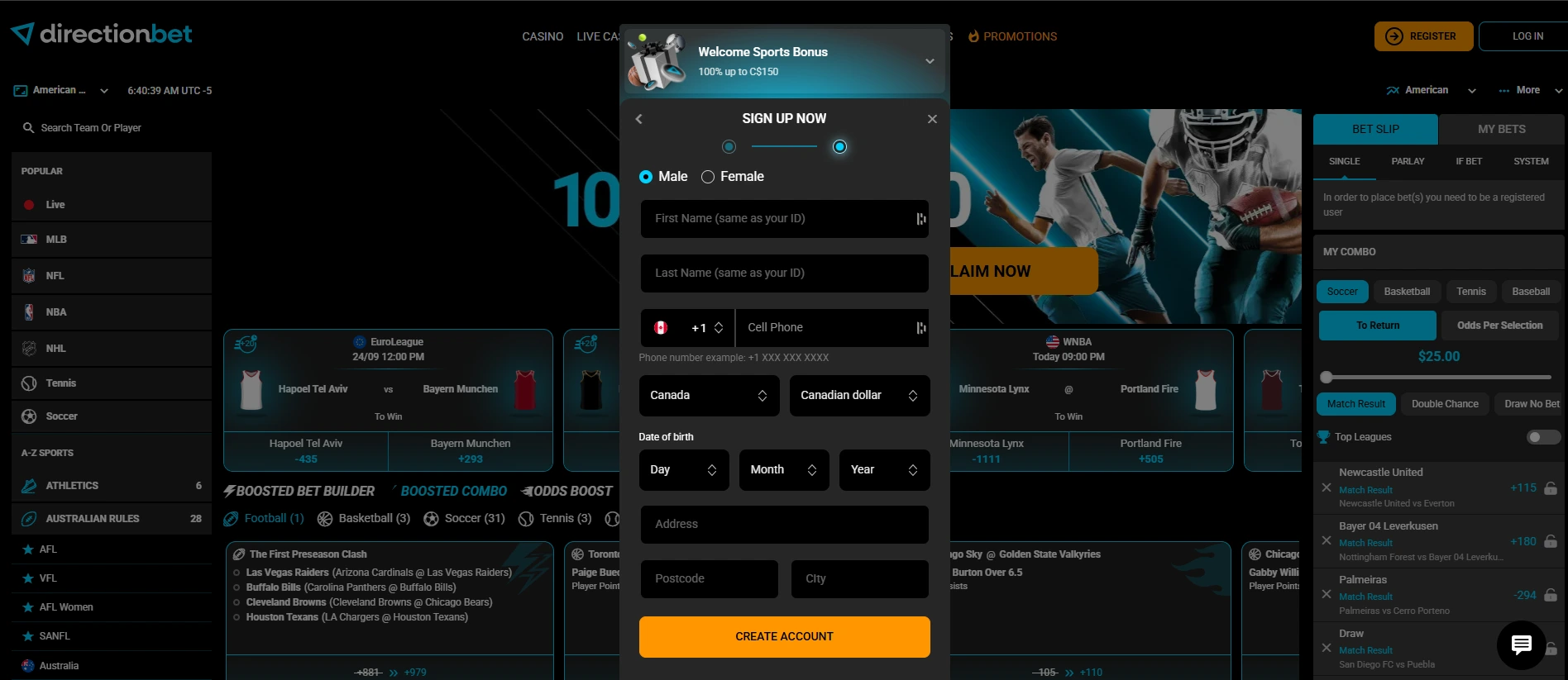 Directionbet Sportwetten